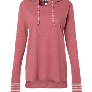 Women's Heathered Jersey Hooded Tunic